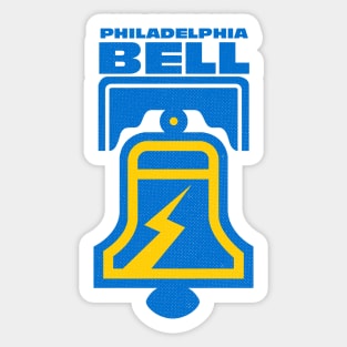 Defunct Philadelphia Bell World Football League 1974 Sticker